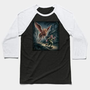 locust with lions head chasing hunter Baseball T-Shirt